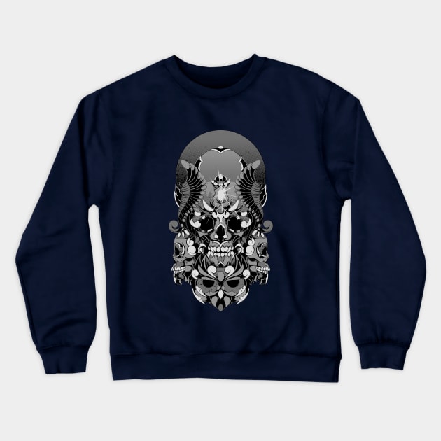 Silver Moon Crewneck Sweatshirt by GODZILLARGE